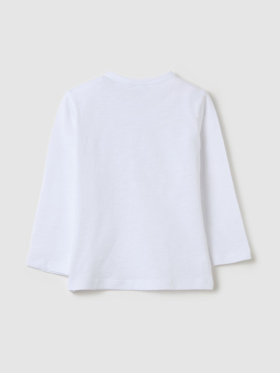 Cotton T-shirt with pocket and long sleeves_1