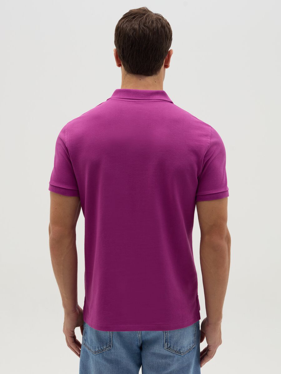 Slim-fit polo shirt in organic cotton_2