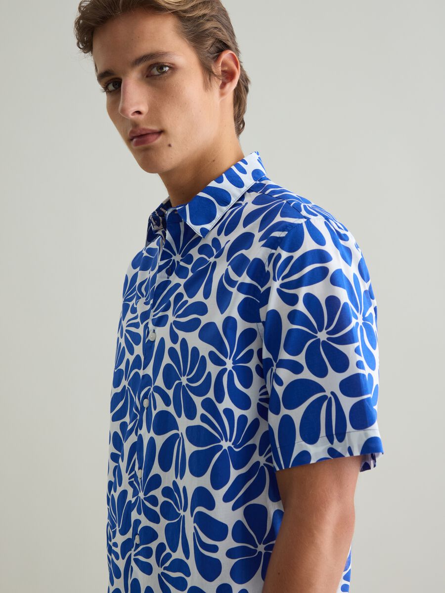 Men's multicolour pure cotton regular fit shirt_1