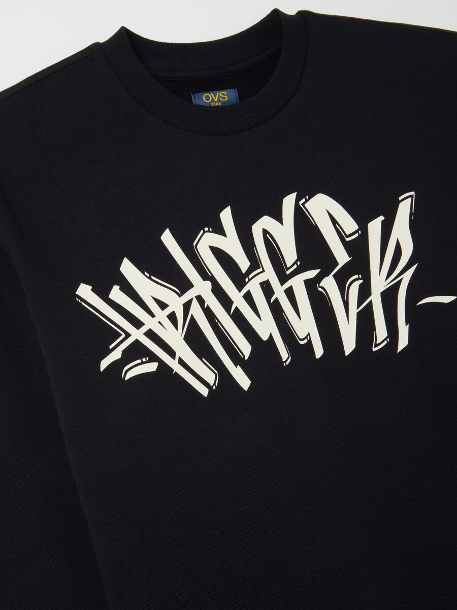 Black sweatshirt for boys aged 10-15_5