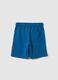 Boy's blue shorts in 100% cotton with regular fit_1