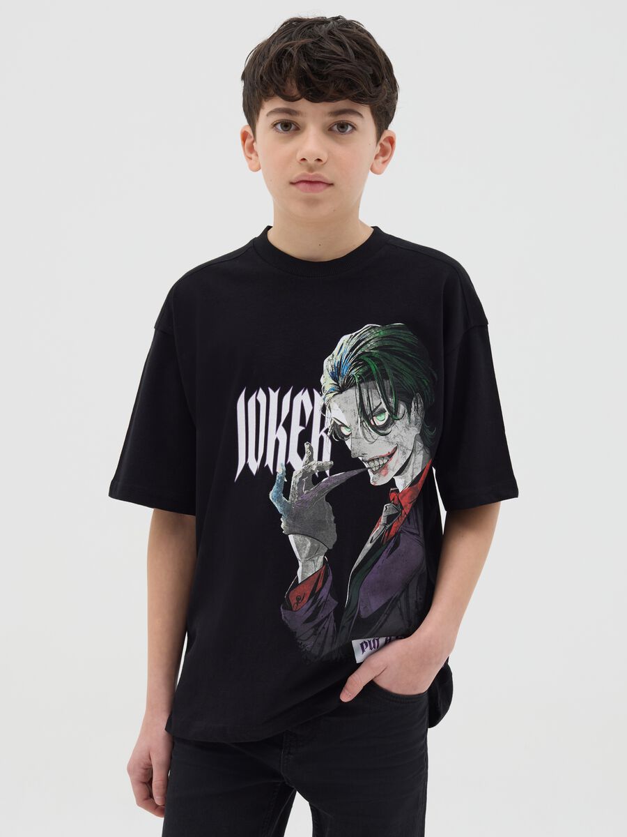 Cotton T-shirt with The Joker print_0