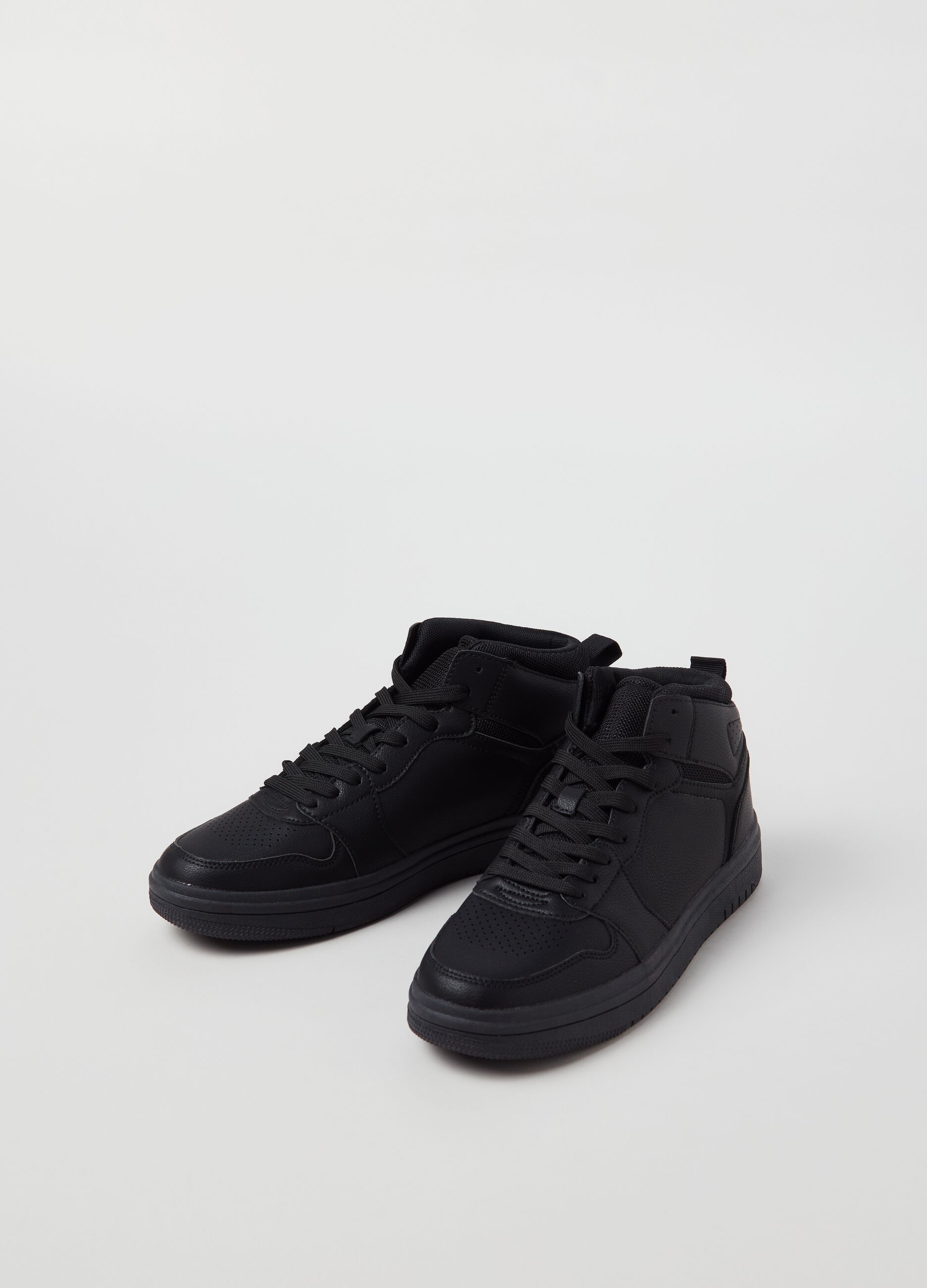 Sneakers mid-cut con lacci
