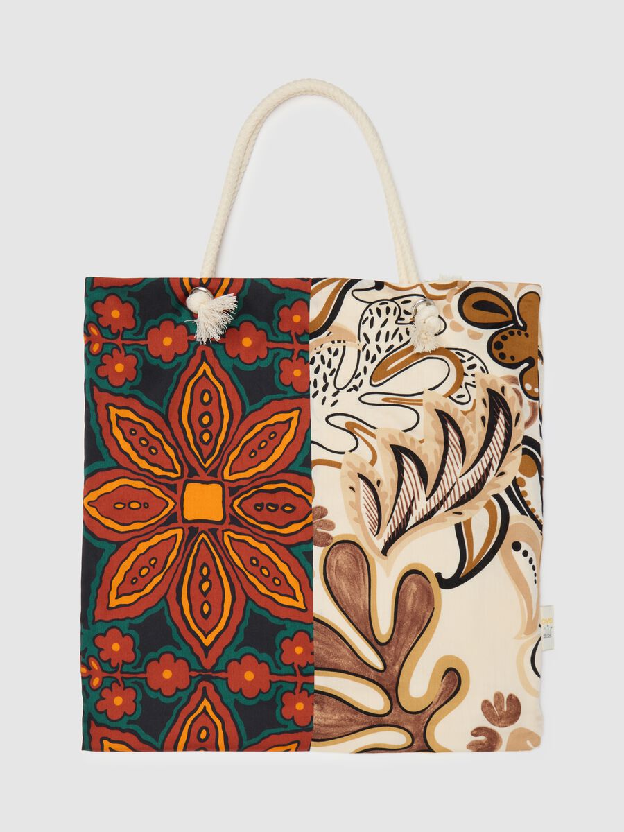 Women's Multicolor Pure Cotton Shopper Bag QUID_0