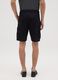 Men&rsquo;s black regular fit Bermuda shorts in 100% cotton_3