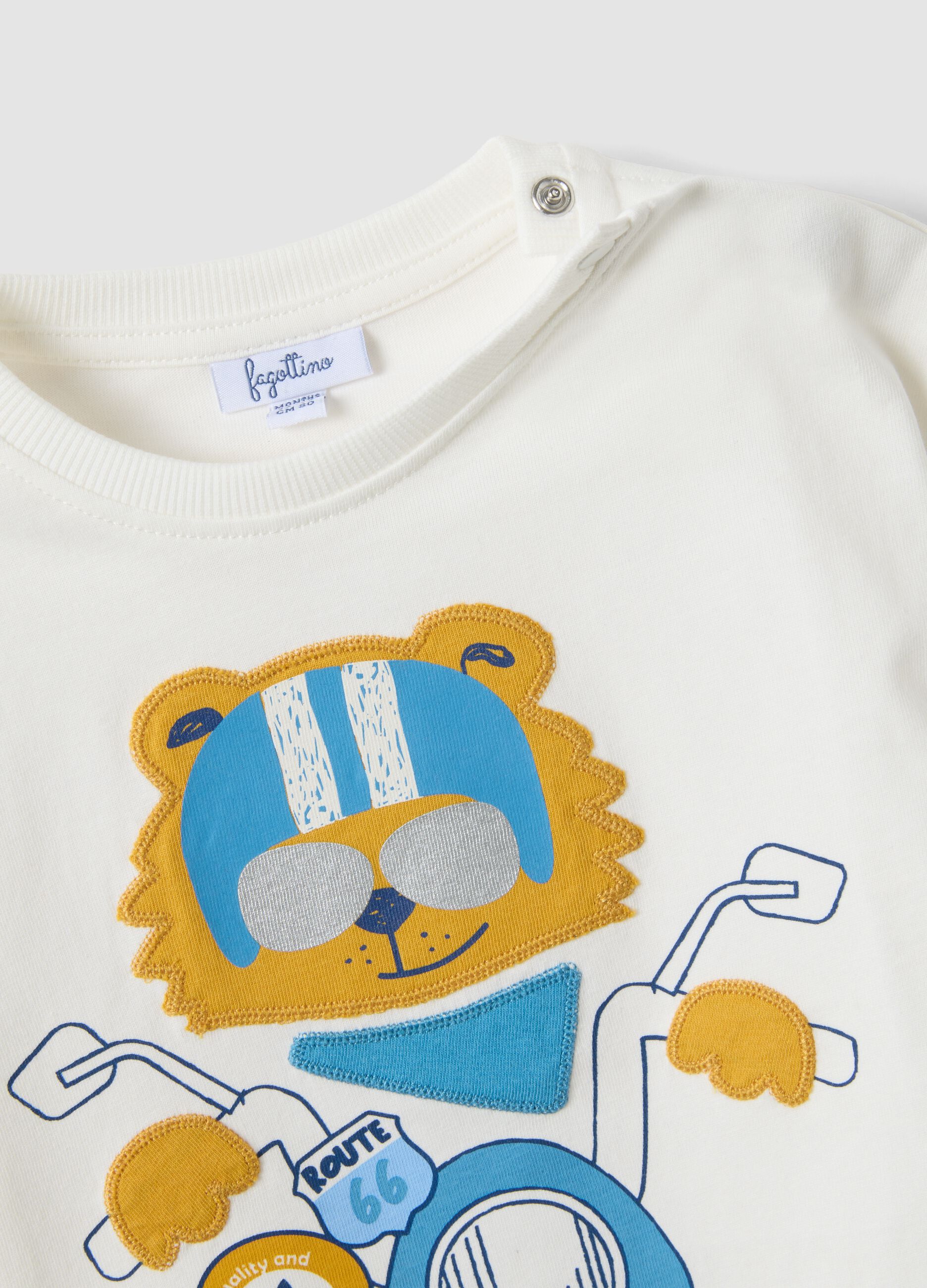 White short-sleeve pure cotton T-shirt