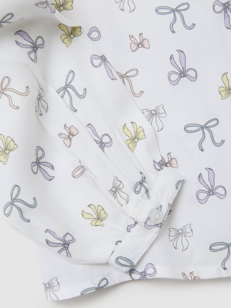 Camicia da bambina bianca regular fit_3