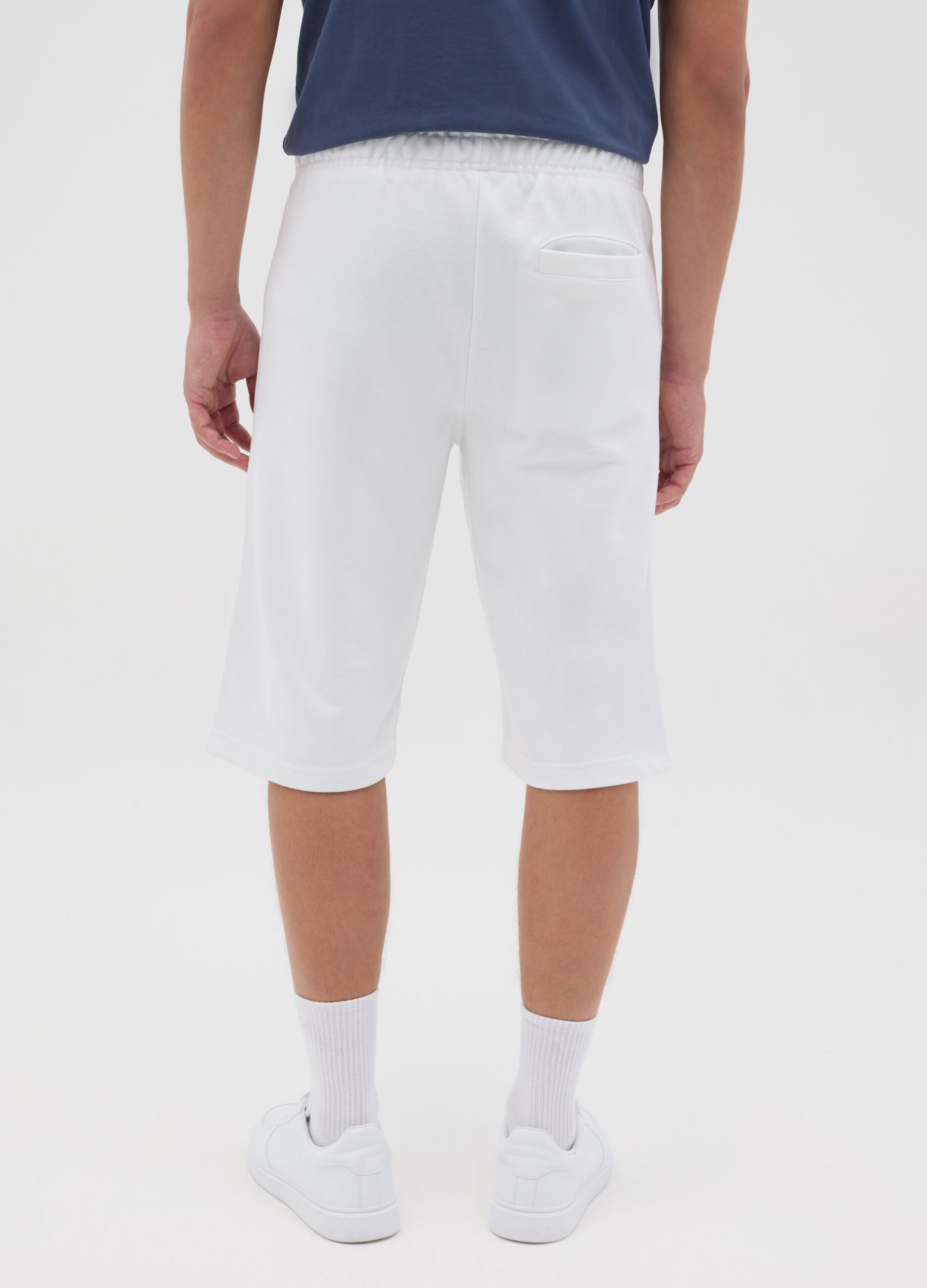 White Everlast Sports Bermuda Shorts