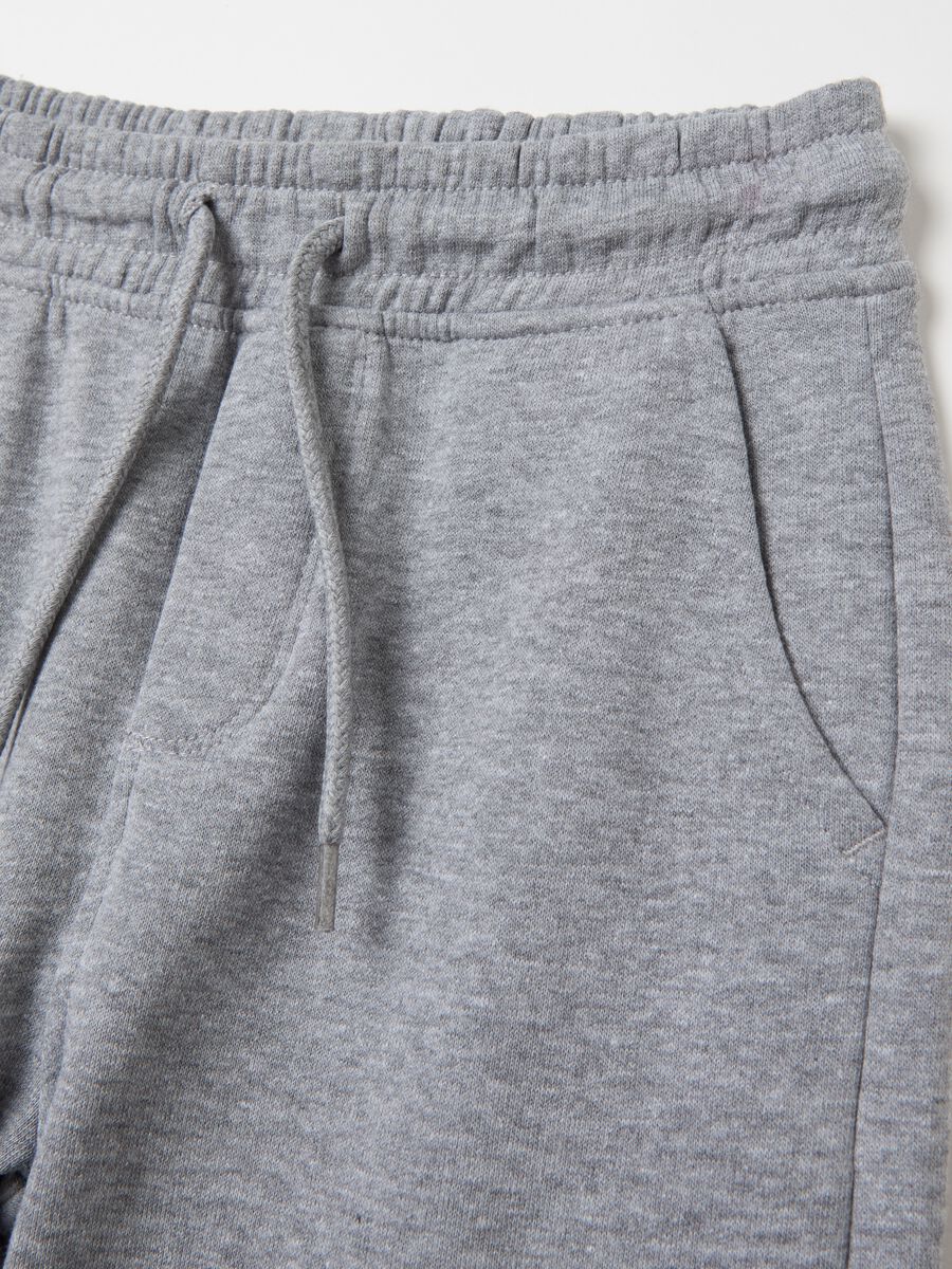 Fleece joggers with drawstring_2