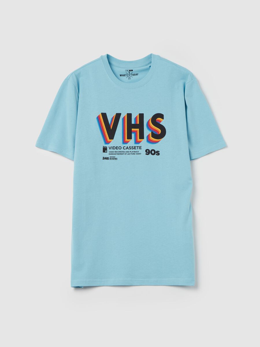 T-shirt with vintage video cassette print_4