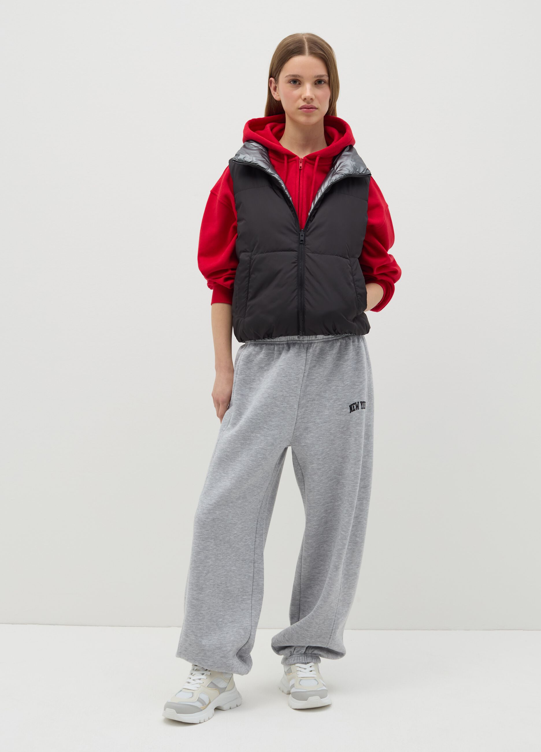 Quilted reversible gilet