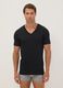 Black Supima cotton V-neck T-shirt, regular fit_0