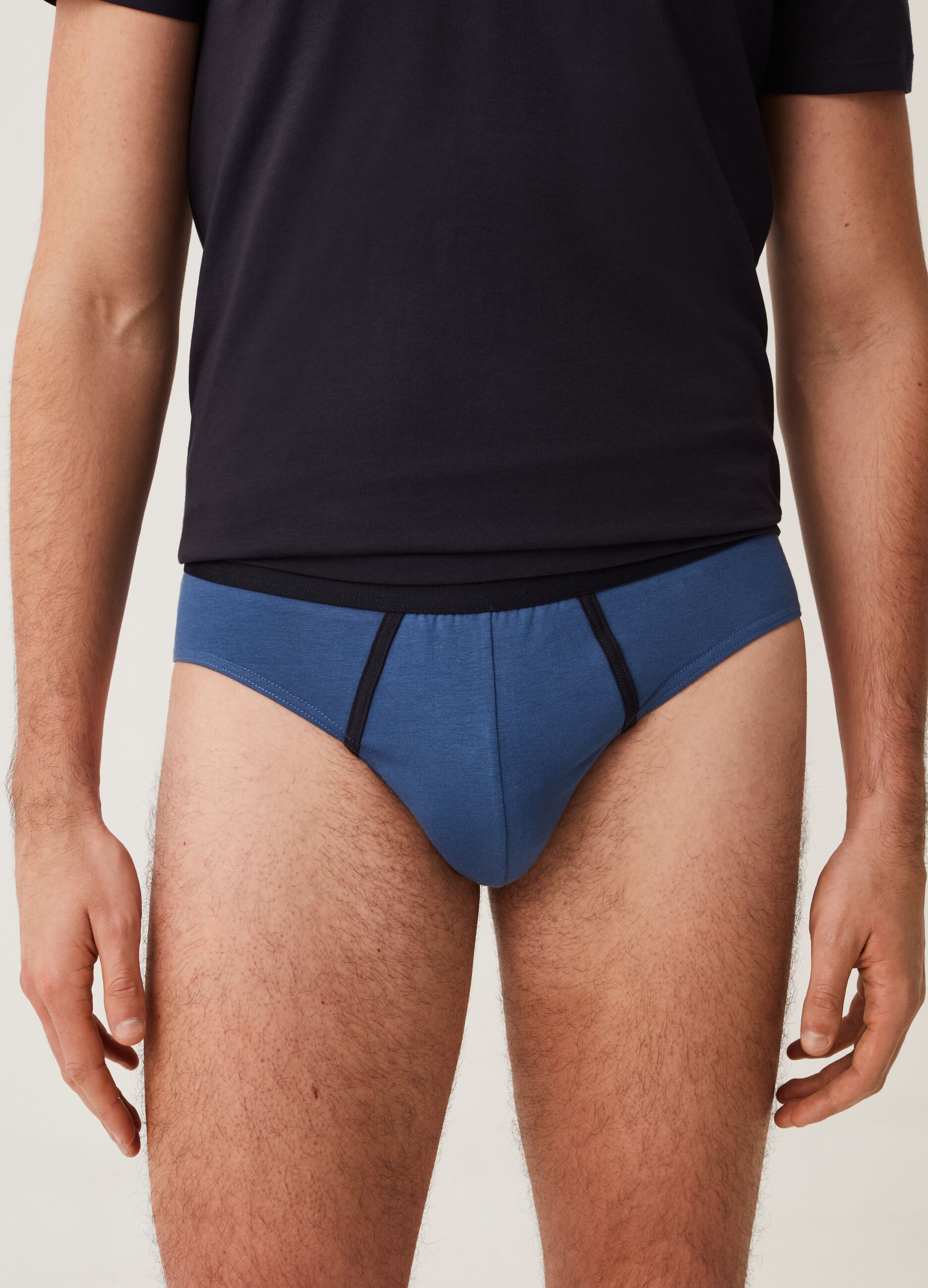 Three-pack stretch organic cotton briefs