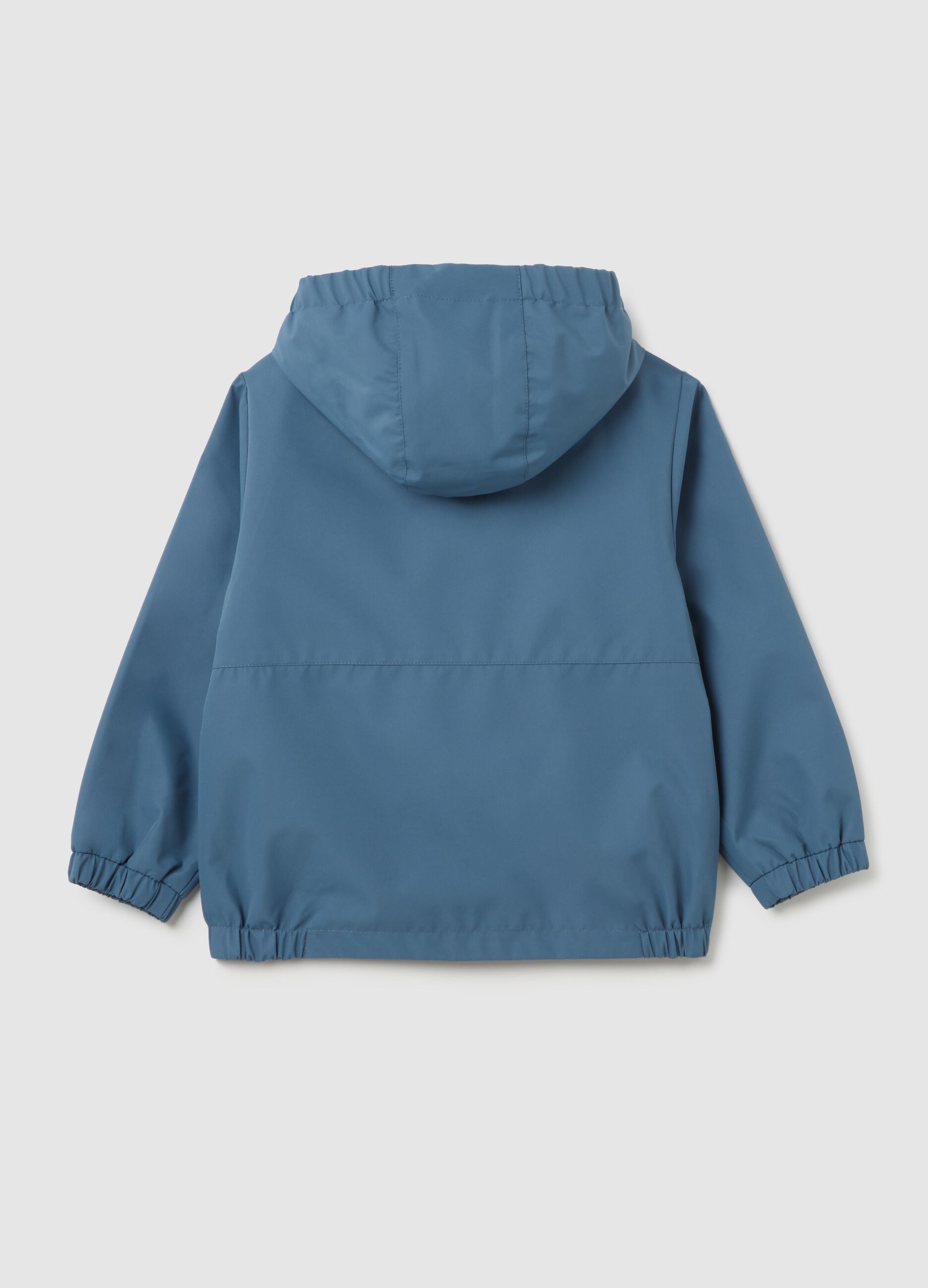 Child's jacket in blue fabric regular fit