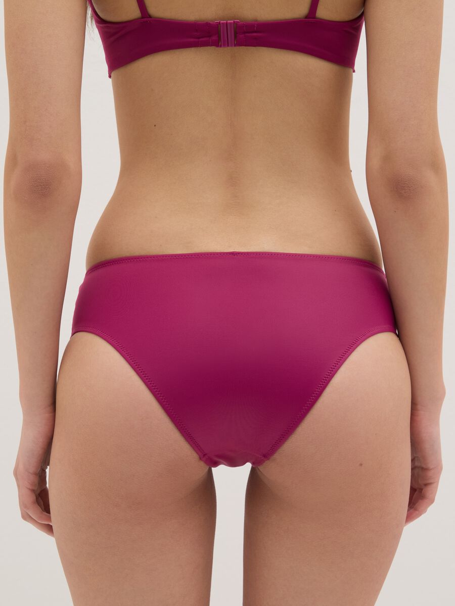 Women's purple stretch blend bikini bottoms_4