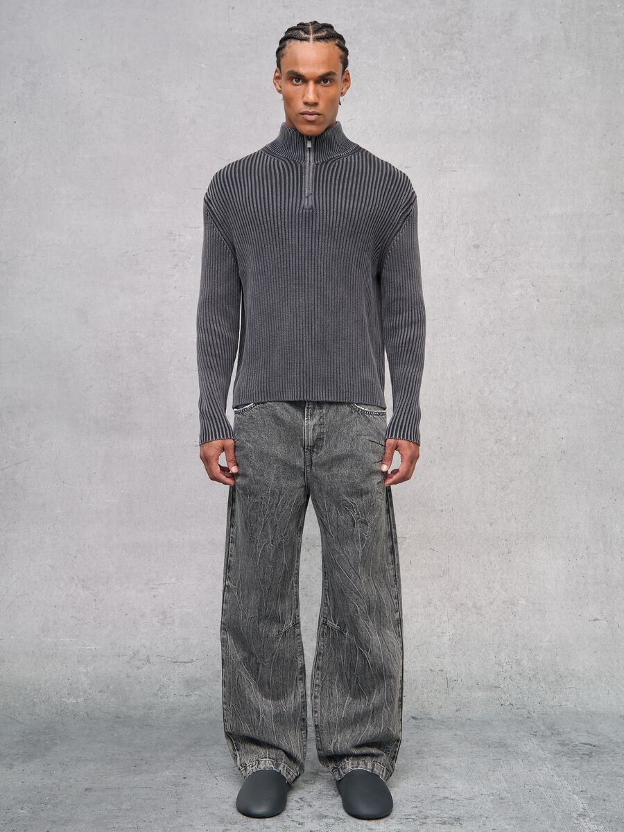 Bootcut Denim Washed Grey_1