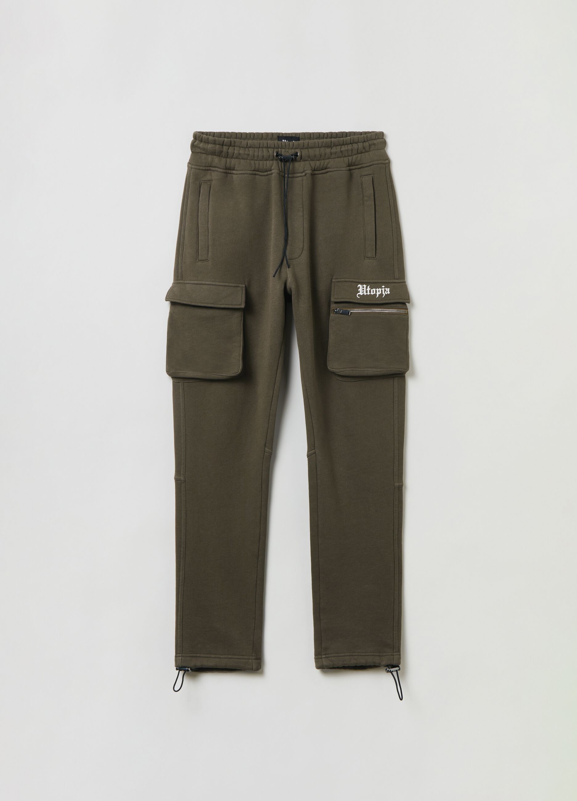 Cargo Sweatpants Military Green_5