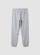 Grey organic cotton jogger trousers, regular fit, for boys_4