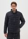 Black Padded Jacket with Zip_1