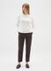 Pantaloni The Iconic Pants marroni fit  slim in misto cotone_0
