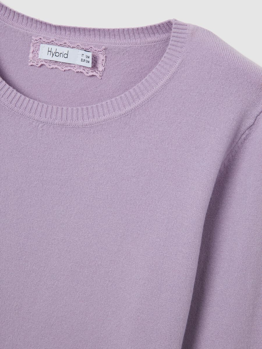 Lilac crew neck jumper with long sleeves_5