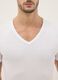 Bipack T-shirt bianca in puro  cotone scollo profondo a V _1