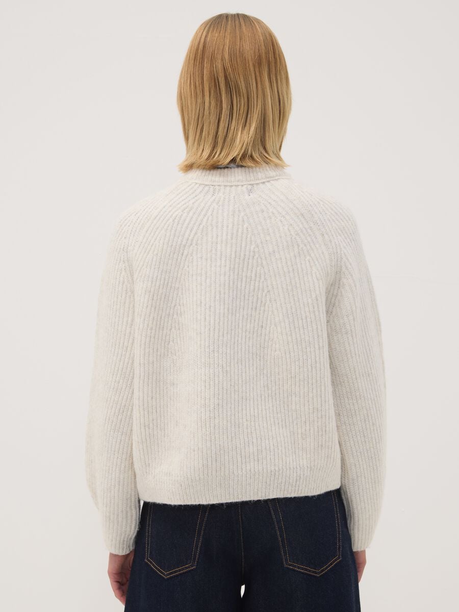 Beige ribbed wool-blend crew-neck jumper_3