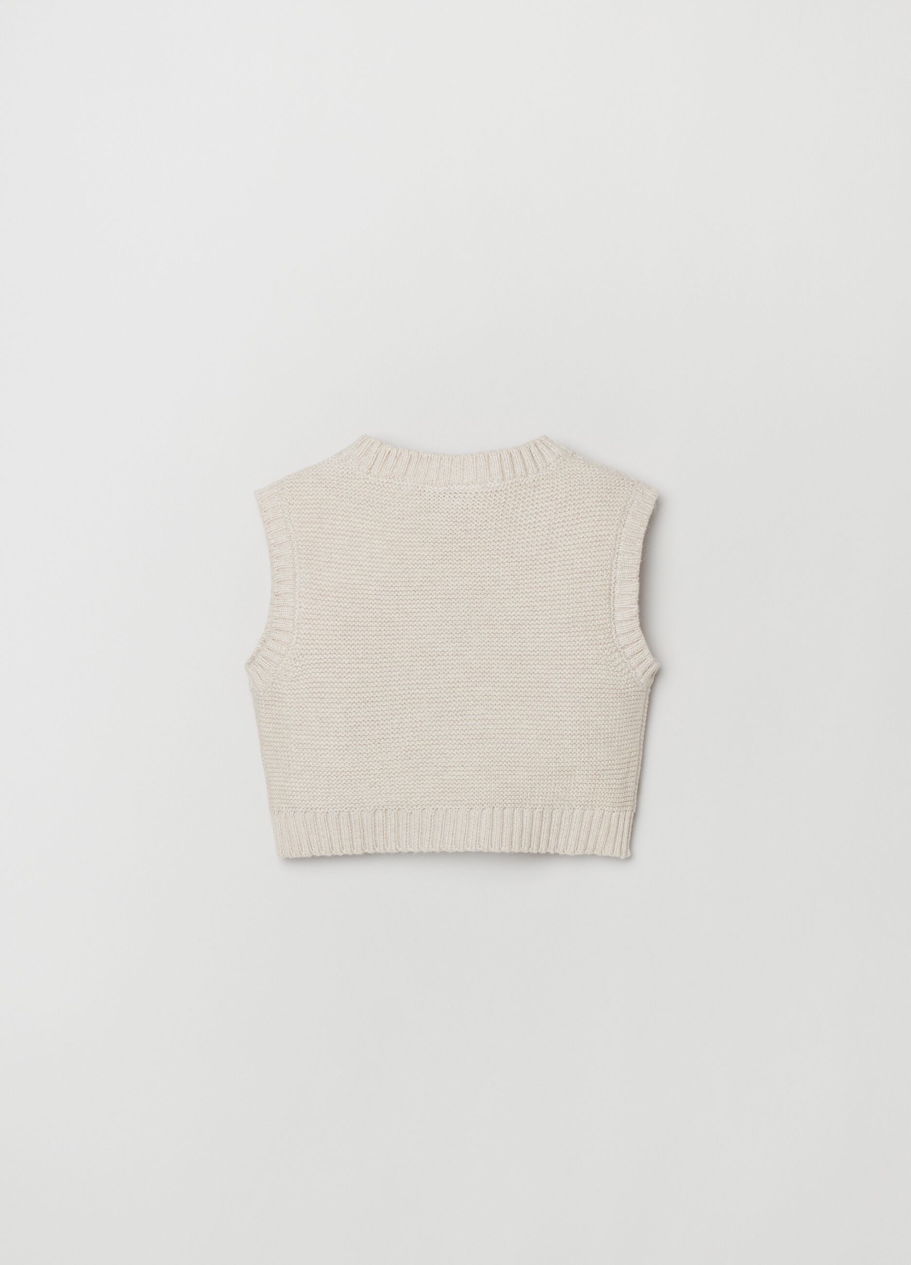 Gilet in maglia di cotone_1