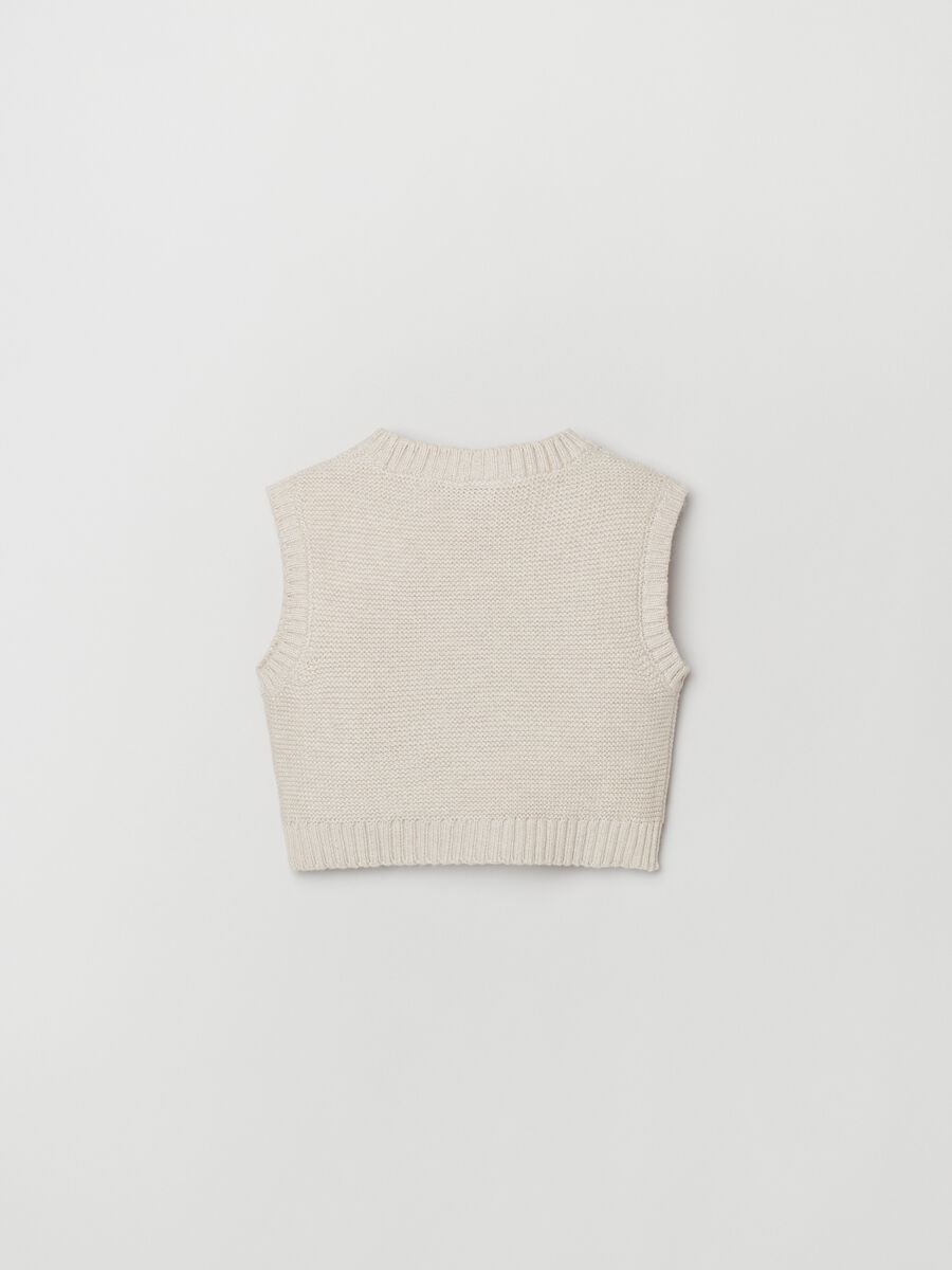Gilet in maglia di cotone_1