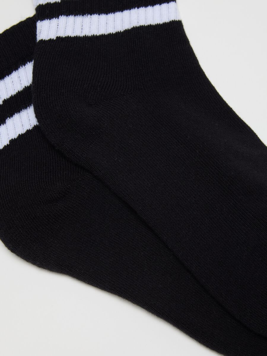 Multicolour Cotton Blend Sock Tripack_2