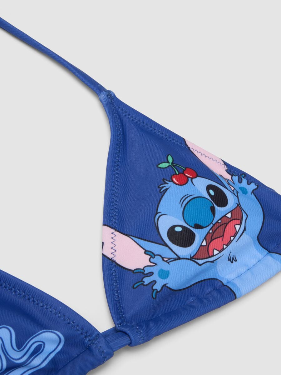 Blue stretch triangle bikini_2