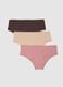 Set of beige stretch cotton regular fit tripack briefs_4