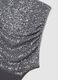 Grey bodysuit with sequins fitted style_1