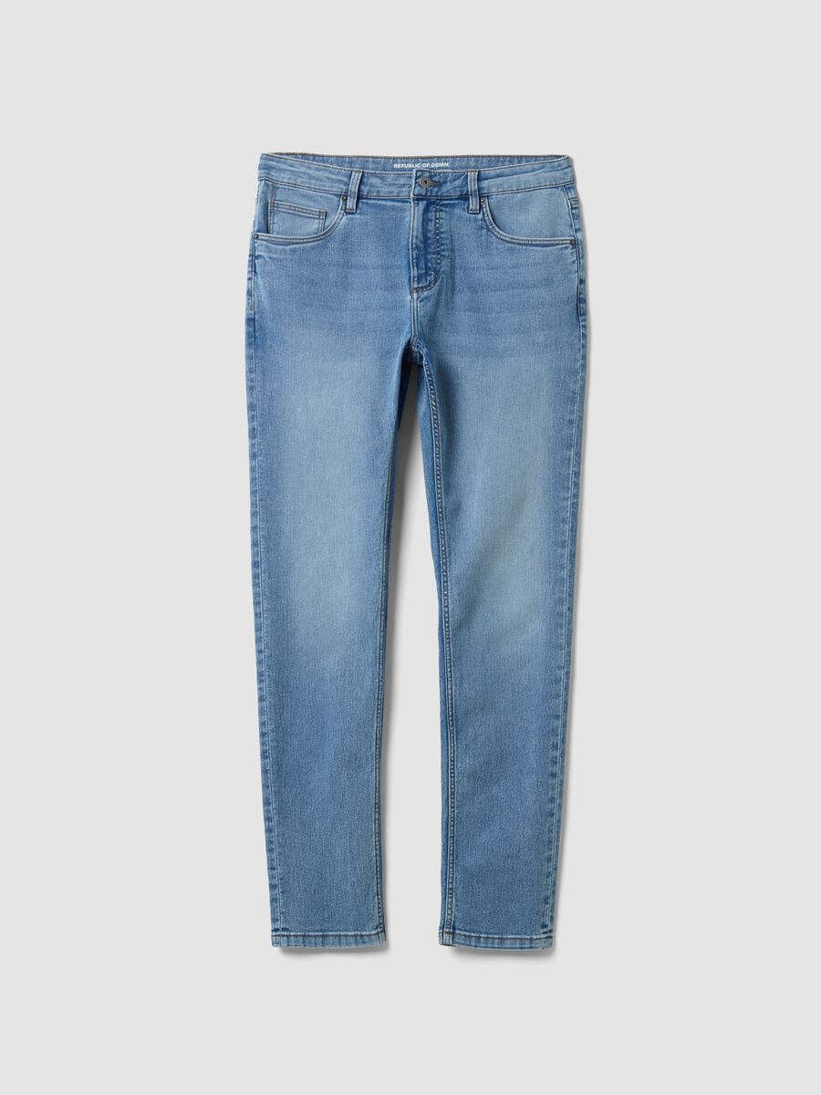 Skinny-fit denim jeans in stretch cotton_0