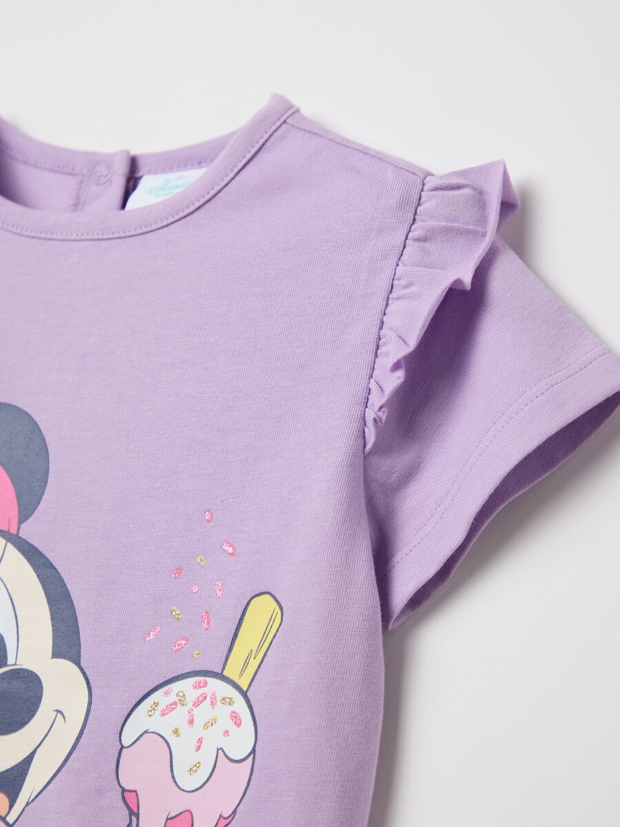 Purple and blue jogging set in stretch cotton with Minnie Mouse print_2