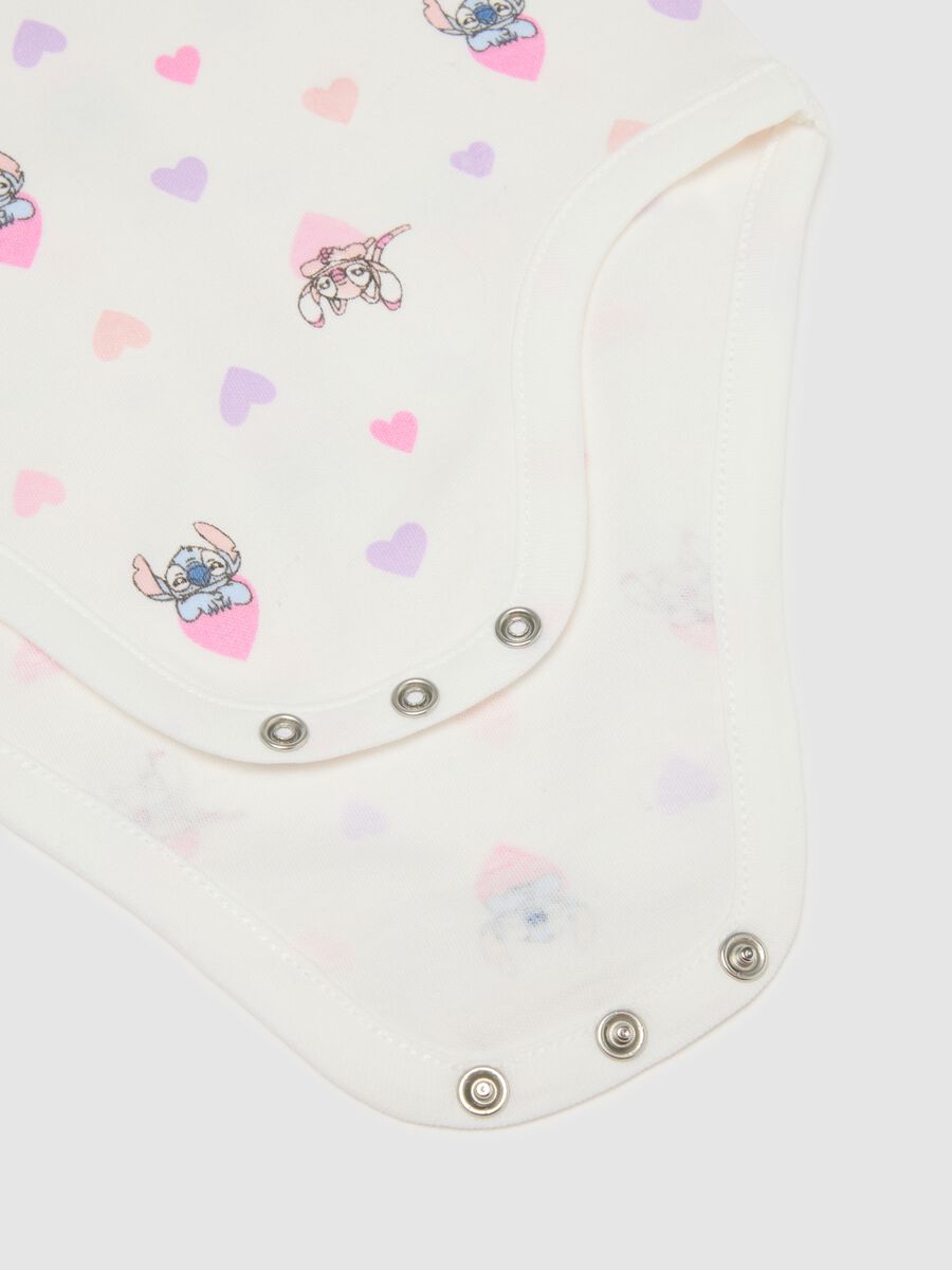Bipack body da neonata in puro cotone bianco con maniche corte_3