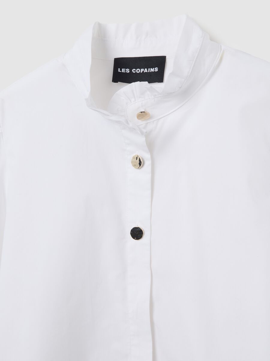 White pure cotton shirt regular fit_5