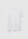 White pure cotton regular fit t-shirt_4