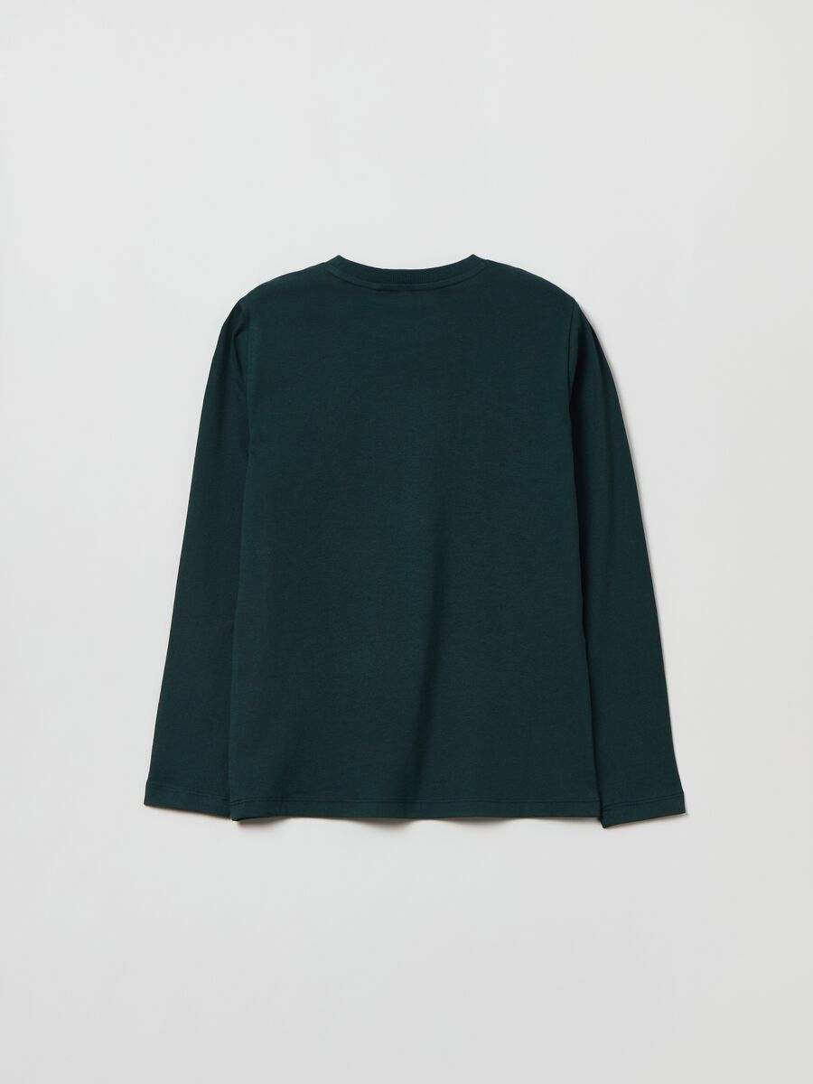 T-shirt a maniche lunghe stampa New York_2