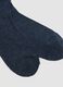 Calzini blu melange in viscosa elasticizzata_1