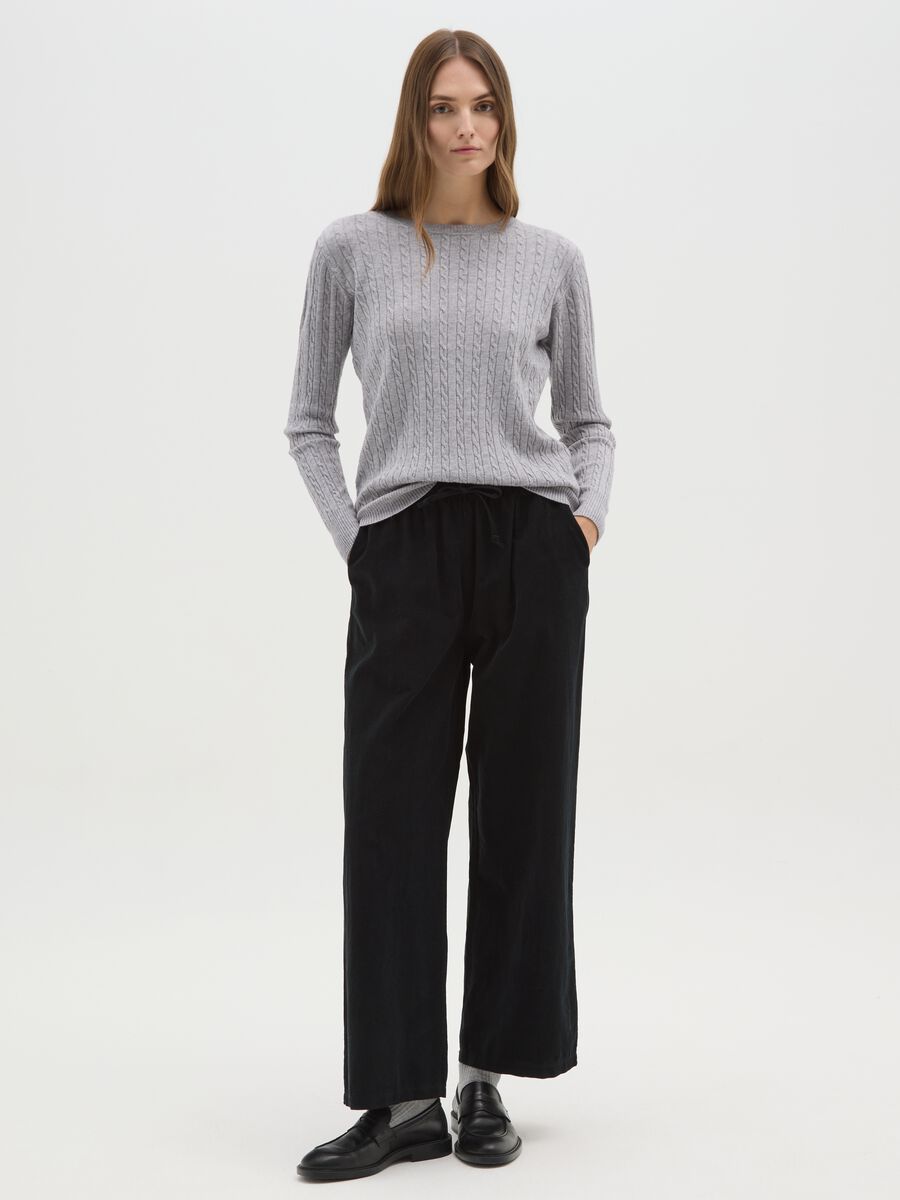 Grey Interwoven Regular Fit Jumper_1