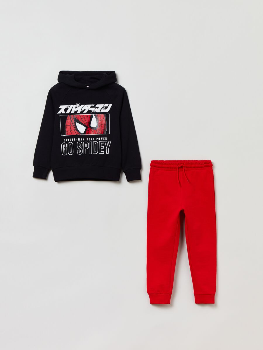 Jogging set in felpa con stampa Spidey_0