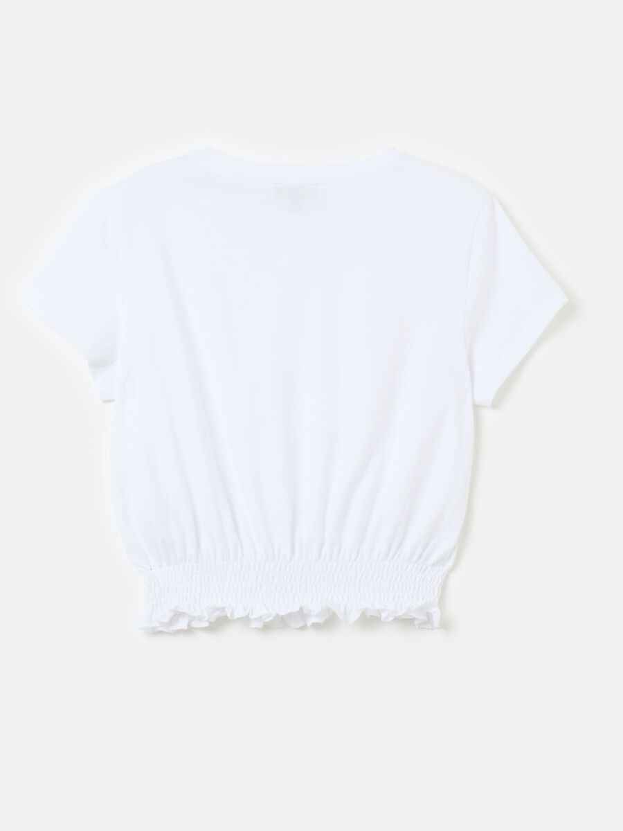 Cotton T-shirt with elastic base_1