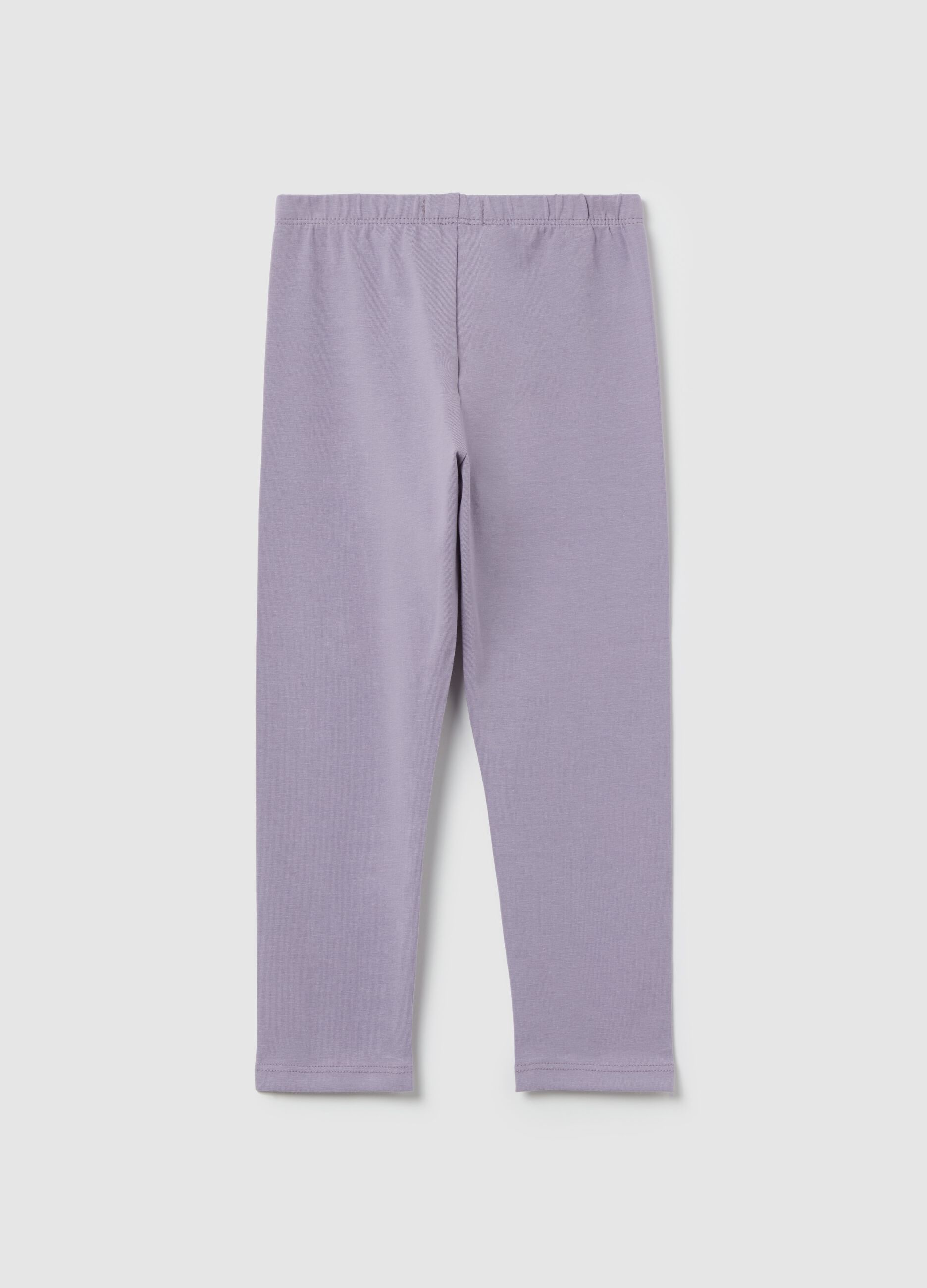 Stretch cotton leggings
