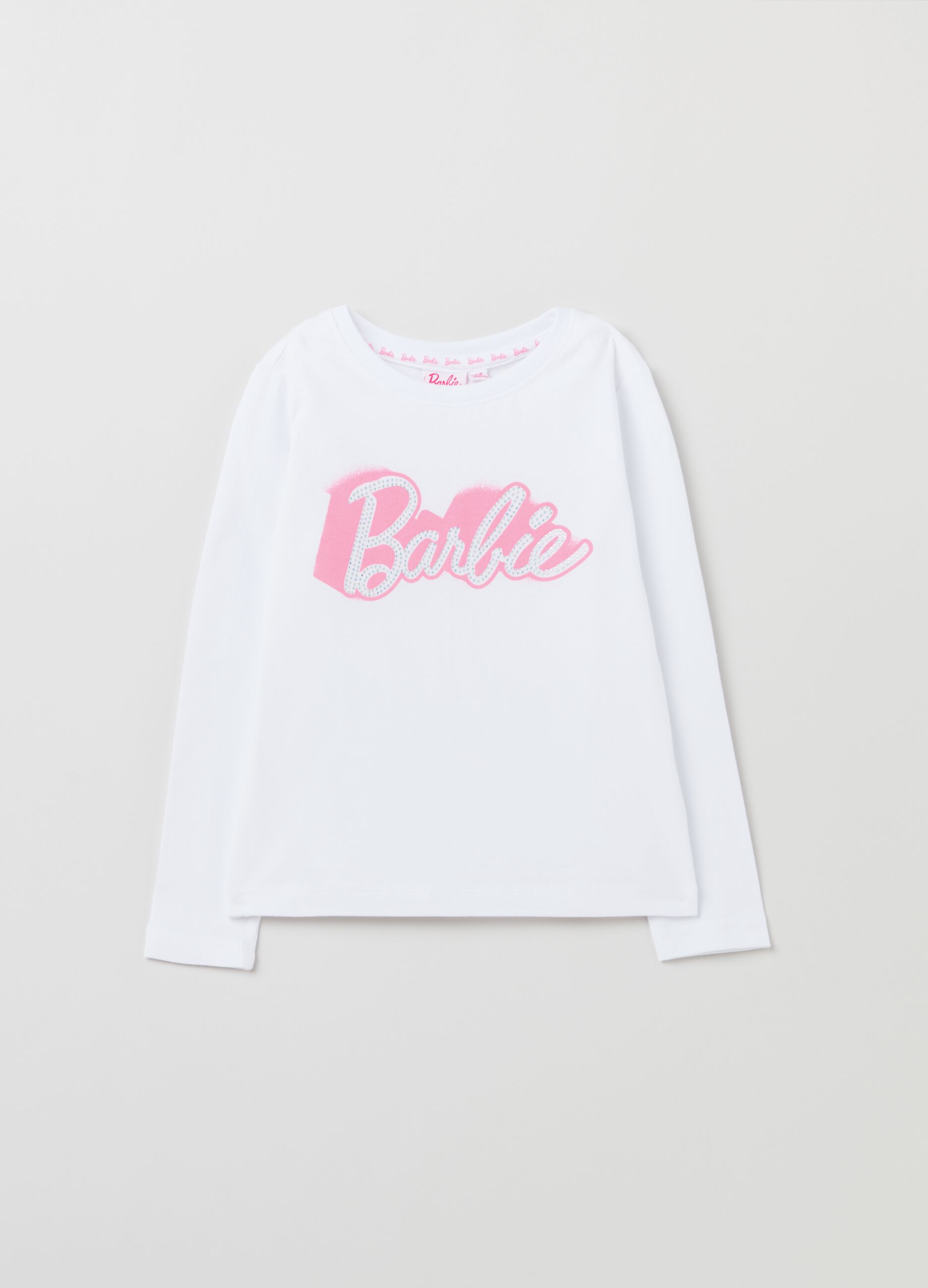 T-shirt a maniche lunghe stampa Barbie™