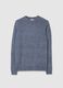 Blue Acrylic and Wool Sweater_4