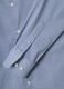 Slim fit blue stretch cotton shirt with micro checks_5