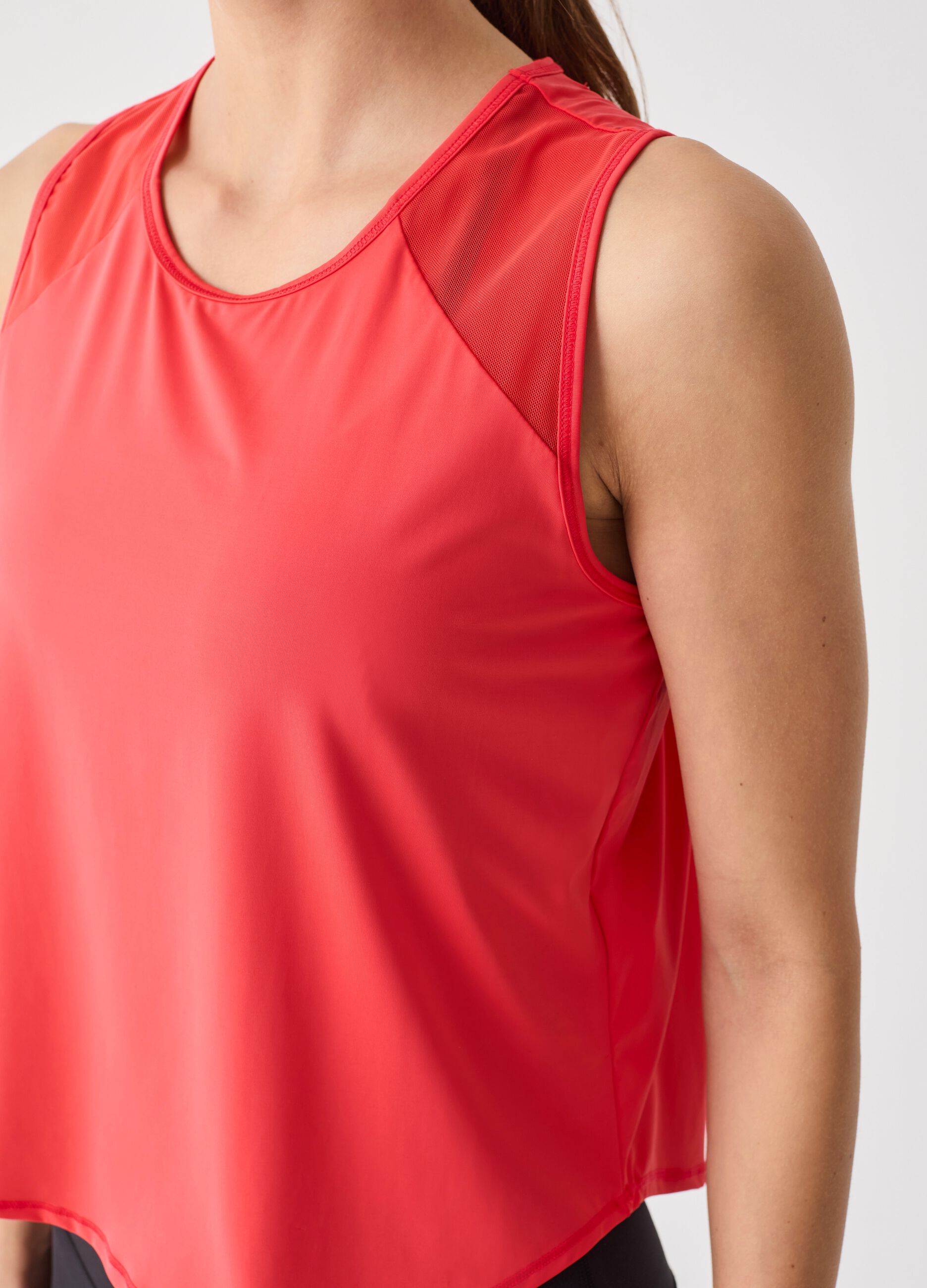ALTAVIA STUDIO tank top with mesh inserts