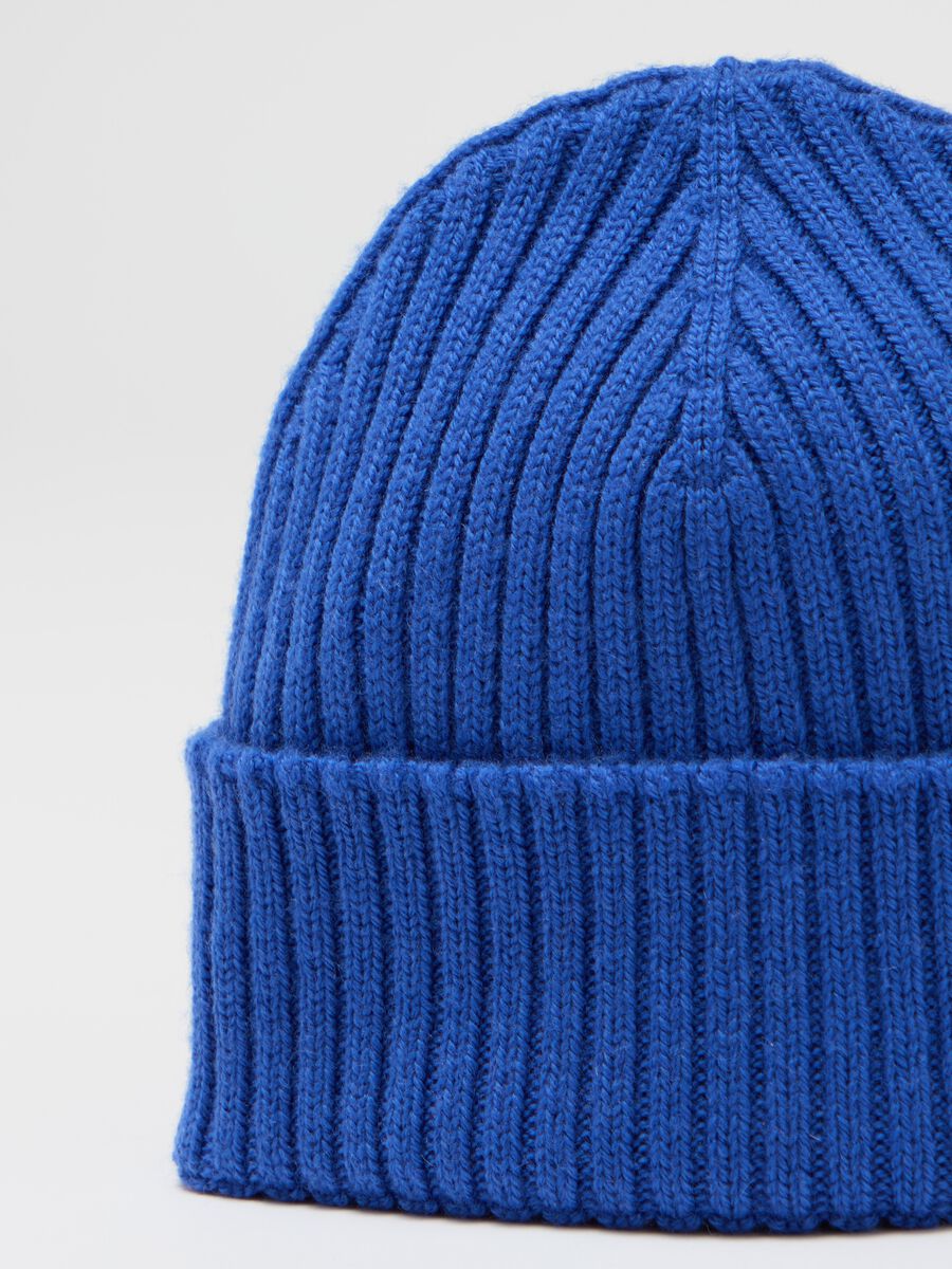 Quid ribbed hat with fold_1