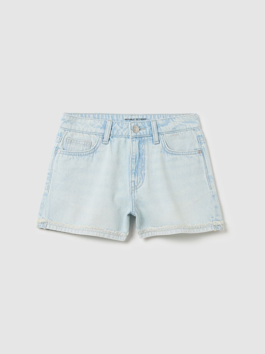 Light Denim Shorts Ovs_0